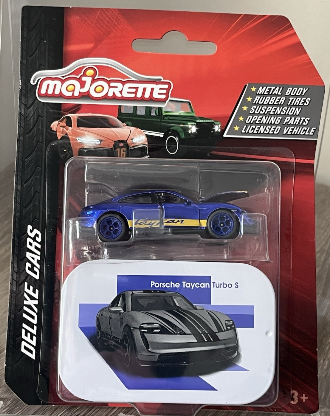 Majorette Deluxe Cars Porsche Taycan Turbo S Brand New & Sealed Fast UK Dispatch