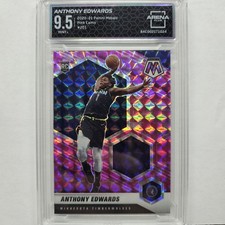 Arena Club 9.5 2020-21 Panini Mosaic #201 Anthony Edwards Rookie Pink Camo