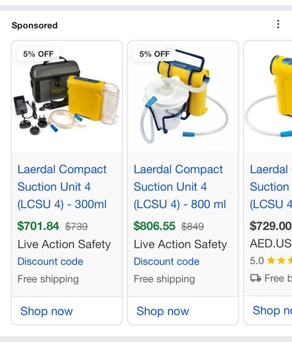 Laerdal Suction Unit 4- All Accessories Included, Full Setup! Works Great!!! - Picture 10 of 10