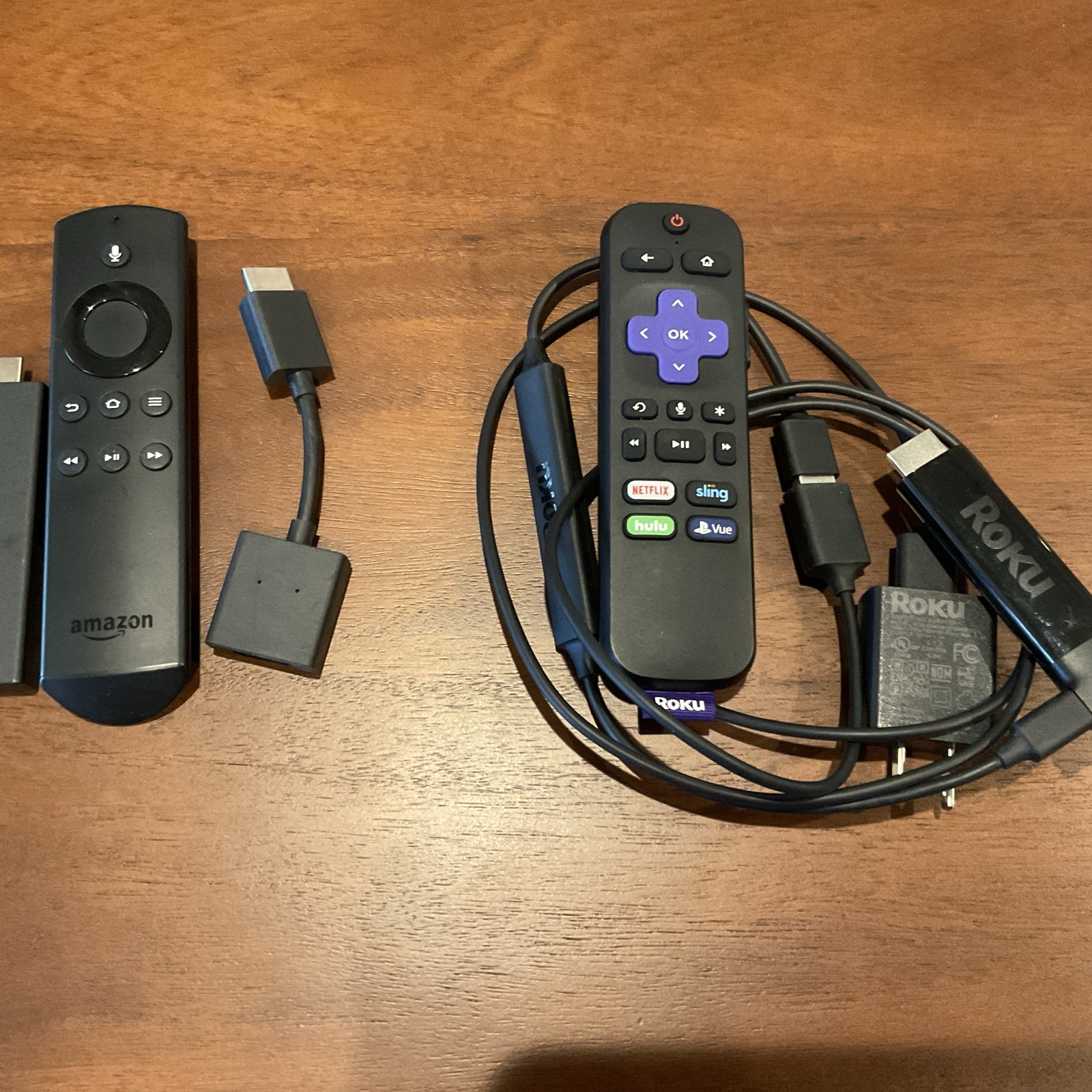 Roku Streaming Stick (3810X) 4K and Amazon Fire TV Stick 2nd Gen (Model ...