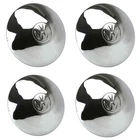 Vw Bug 5 Lug Chrome Hub Cap To 1956-65, Vw Bus 1950-70. Set Of 4