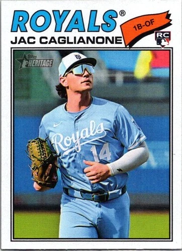 2026 Topps Heritage Jac Caglianone #136 RC Rookie Royals - Picture 1 of 2