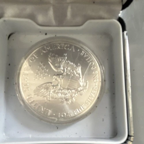 U.S. Mint American Eagle 1 oz .999 Fine Silver Coin with Box and Certificate