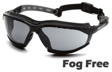 Pyramex Isotope Safety Glasses with Fog Free Smoke Lens