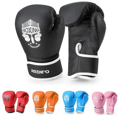 Redipo Kids Boxing Gloves, Sponge Foam Training Sparring Gloves 6oz, black