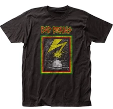 Bad Brains Distressed Capitol T-Shirt – Men’s Punk Rock Music Classic Band Black