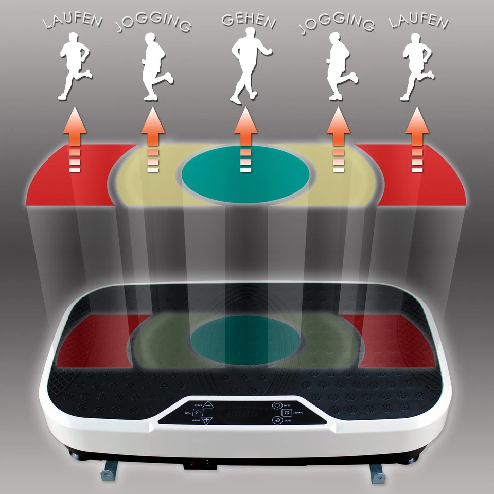 Vitaplate SE Vibrationsplatte 300W 20 Stufen 3 Programme Fitness Heimtrainer - Bild 3 von 4