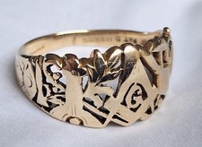 Masonic Men's Vintage Ring  14k Gold