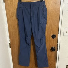 Eddie Bauer Women's Fleece Lined Guide Pro Ascent Trail Jogger Pants Blue 10