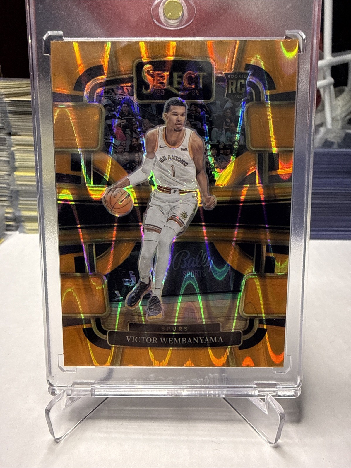 2023-24 Panini Select Victor Wembanyama #87 TECTONIC ORANGE Prizm  Wemby RC SP