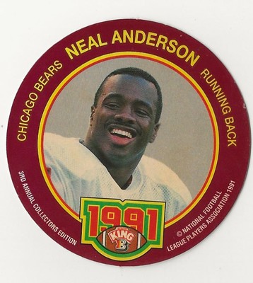 1991 King B Discs Neal Anderson Chicago Bears 11