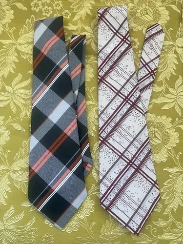  Vintage 1970s Men's Neckties Lot of 2  Exclusive VIP Made in Yugoslavia NOS New image 3
