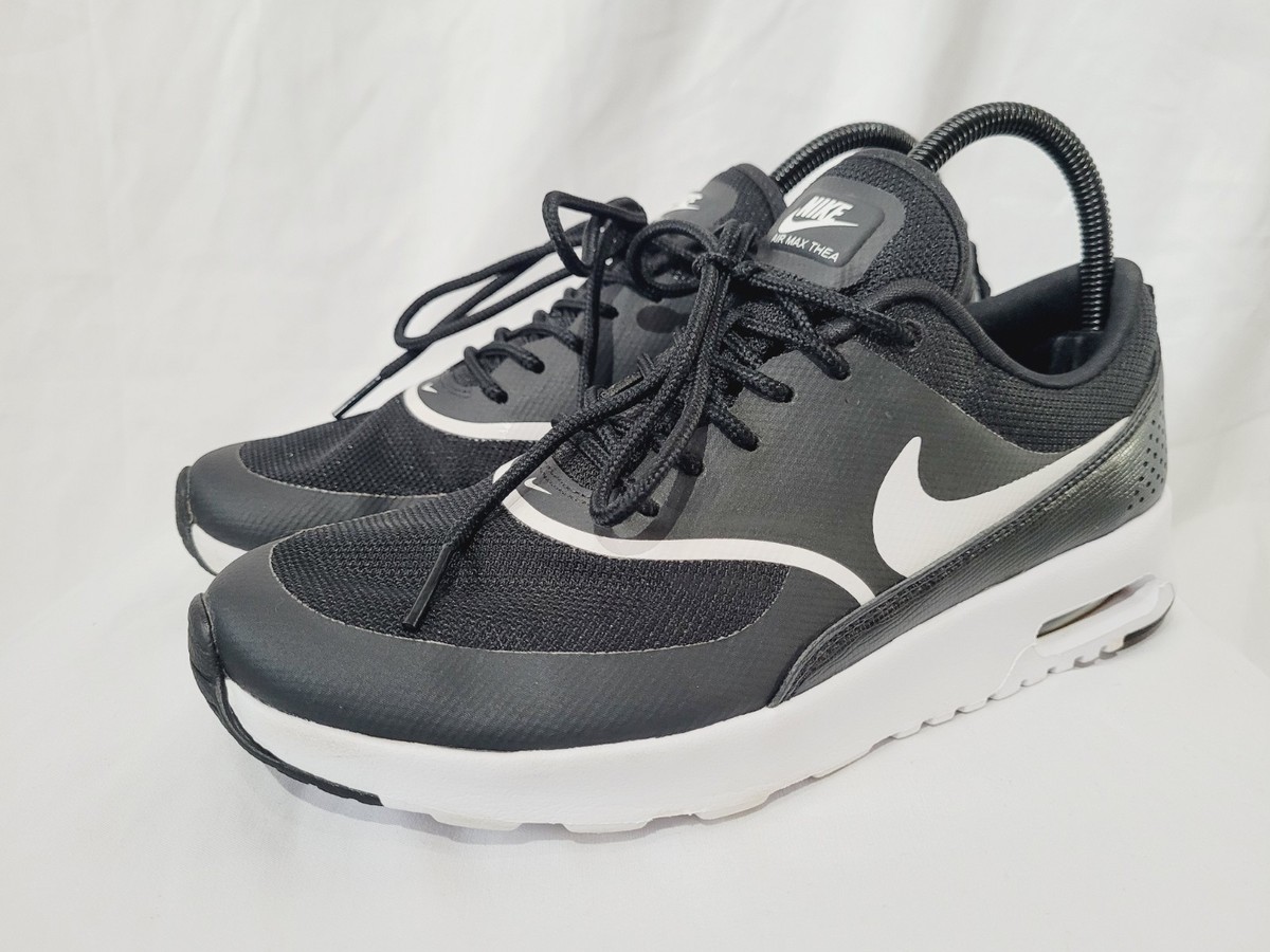 Nike Women's Air Max Thea Black Black White Trainers Size 6 | eBay UK