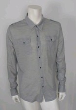 Kenneth Cole New York Long Sleeve Button Down Dress Shirt Men's Size L