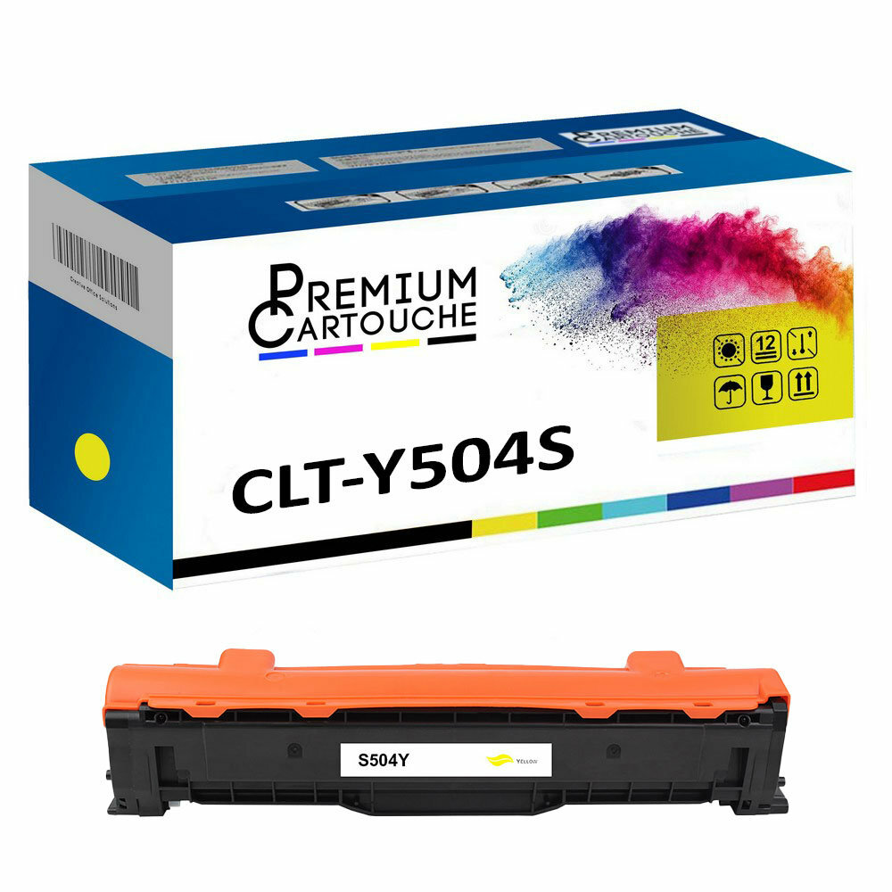 Cartouche PREMIUM CLT-504S ELS jaune pour des documents professionnels impeccables