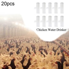 Paquete de 20 tazas/pezones para beber aves de corral - ¡bebebedero de agua automático para pollo y accesorio!