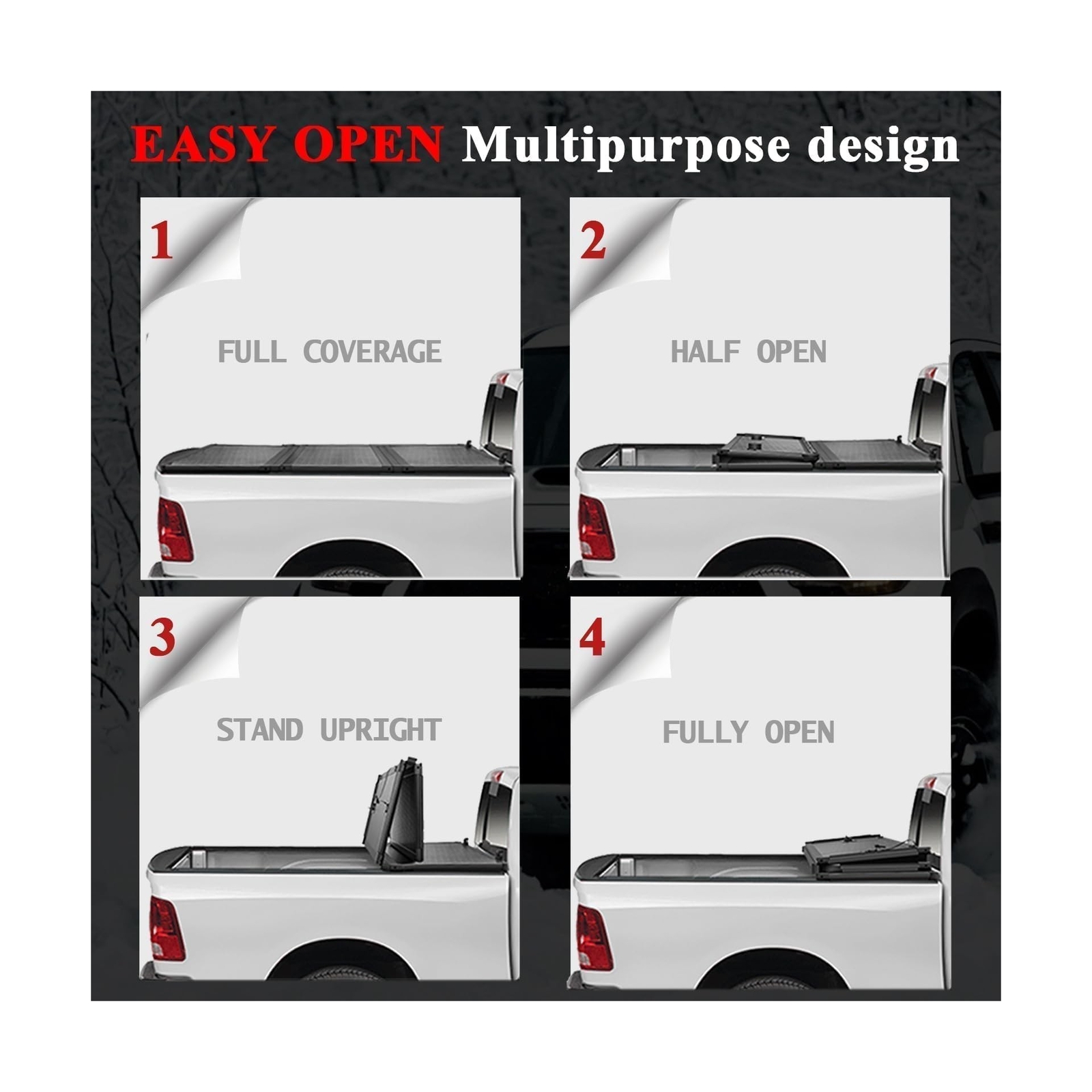 Hard Trifold Truck Bed Tonneau Cover Fits 6.5 FT for 20142018