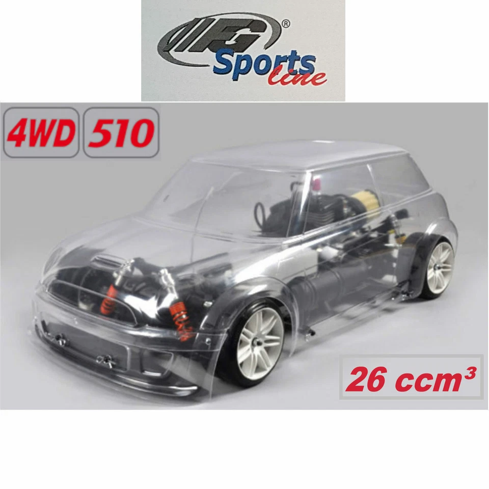 FG Modellsport 1:5 Sportsline 4WD 510 Chassis 26ccm³ FG Trophy gelb - Bild 2 von 4