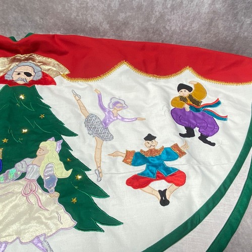 Vintage Nutcracker Ballet Christmas Tree Skirt Casita Crafts 42.75" - Picture 5 of 11