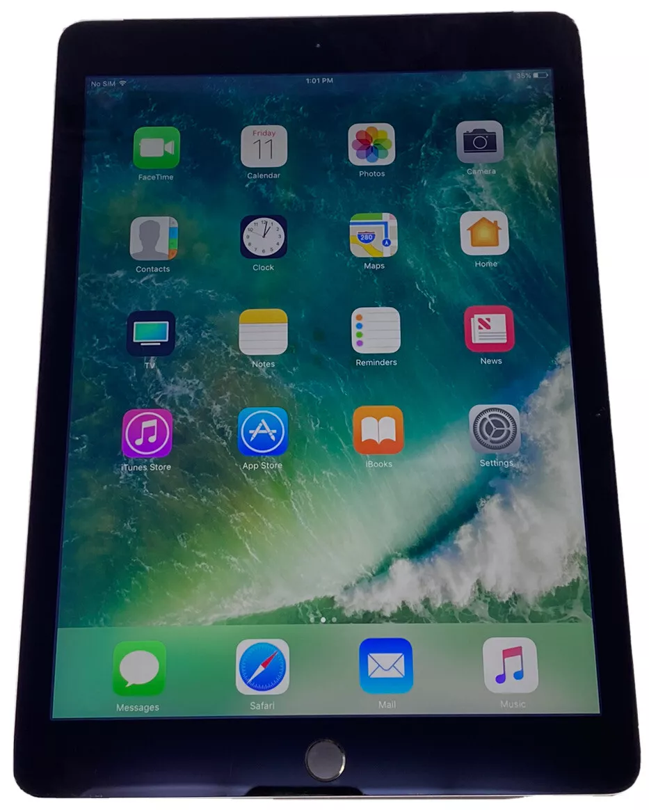 Apple iPad Air 2 A1567 128GB Wi-Fi + Cellular iOS Gray Tablet Fair