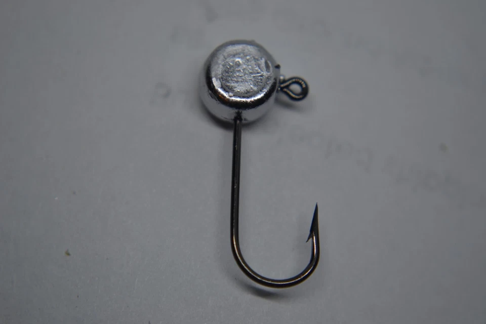 JASONS TACKLE 1/16 FREE STYLE PILL HEAD JIG HEAD #6 BLACK MUSTAD 32570 J HOOK JIG TYING 100