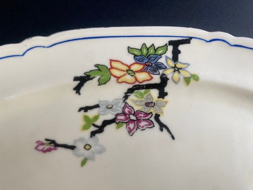 Czechoslovakia Porcelain Rectangle Platter 10.5” Antique  - Bild 2 von 6