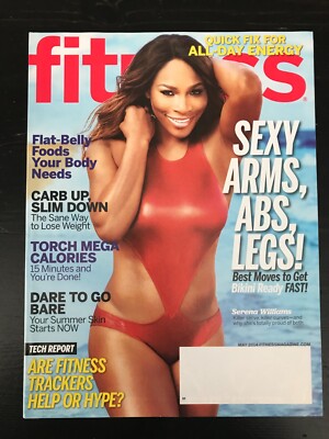SERENA WILLIAMS - FITNESS Magazine - May 2014 * 23X GRAND SLAM TENNIS WINNER!