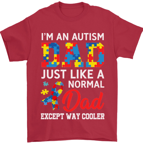Autismus Dad Autistisch Vatertag Asd Herren 100% Baumwolle - Picture 41 of 102