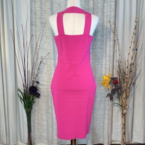 Andrew Marc NWT solid pink sleeveless body-con dress. - Picture 8 of 14