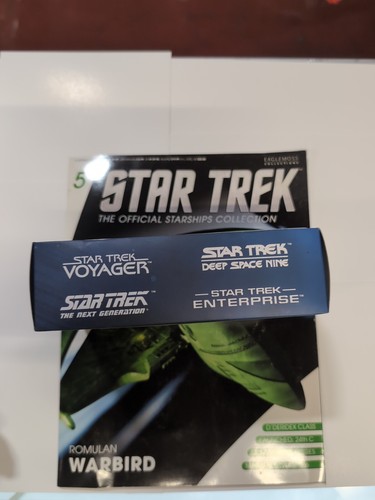 Eaglemoss Star Trek Starship Collection Issue #5 Romulan Warbird Ship & Magazine - Picture 3 of 10