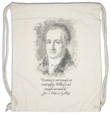 Goethe Knowing Is Not Enough Turnbeutel Johann Wolfgang von Philosopher Quote