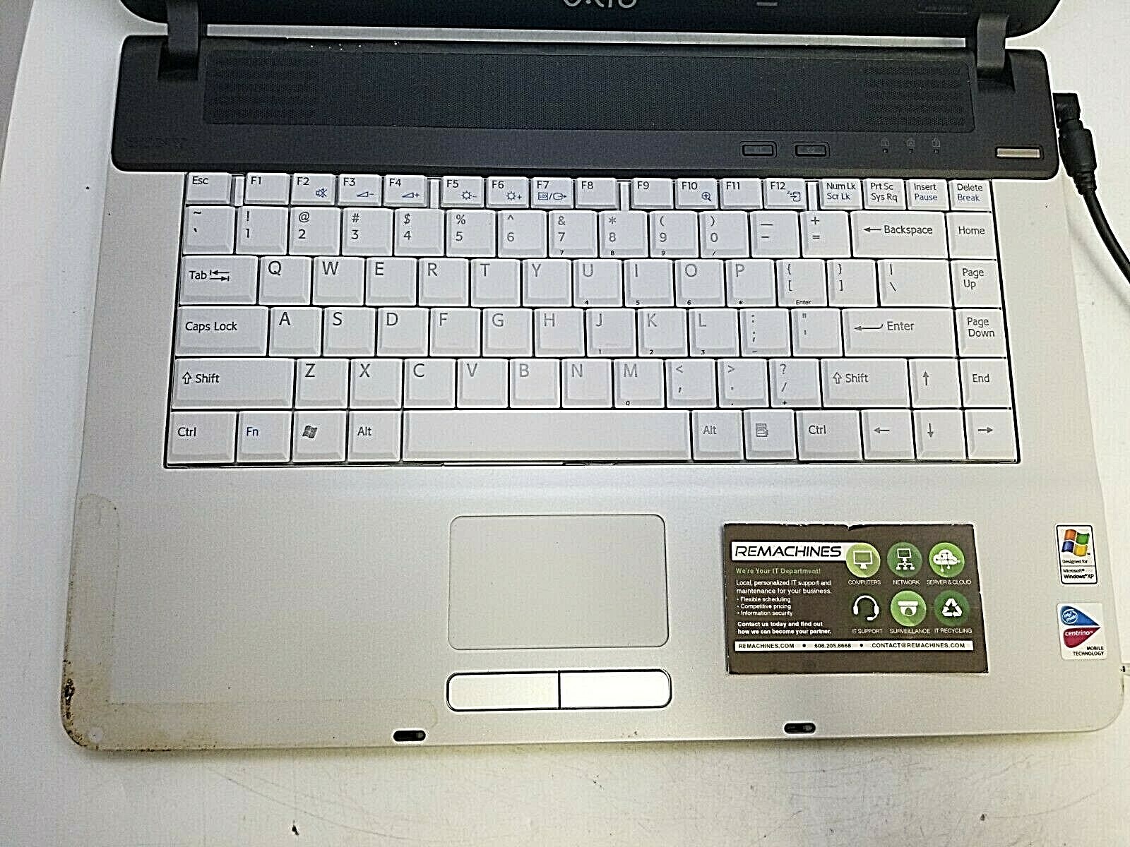 Sony Vaio PCG7D2L 15" Laptop Intel Celeron M 370 512MB RAM NO HD/OS TESTED! eBay