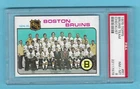 1975-76 Topps 81 Boston Bruins Team Checklist! Bobby Orr! PSA 8 NM-MT!