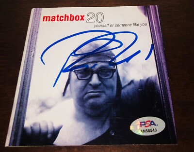 Rob Thomas Matchbox 20 Twenty Yourself Or Someone Like You Signed CD Cover PSA