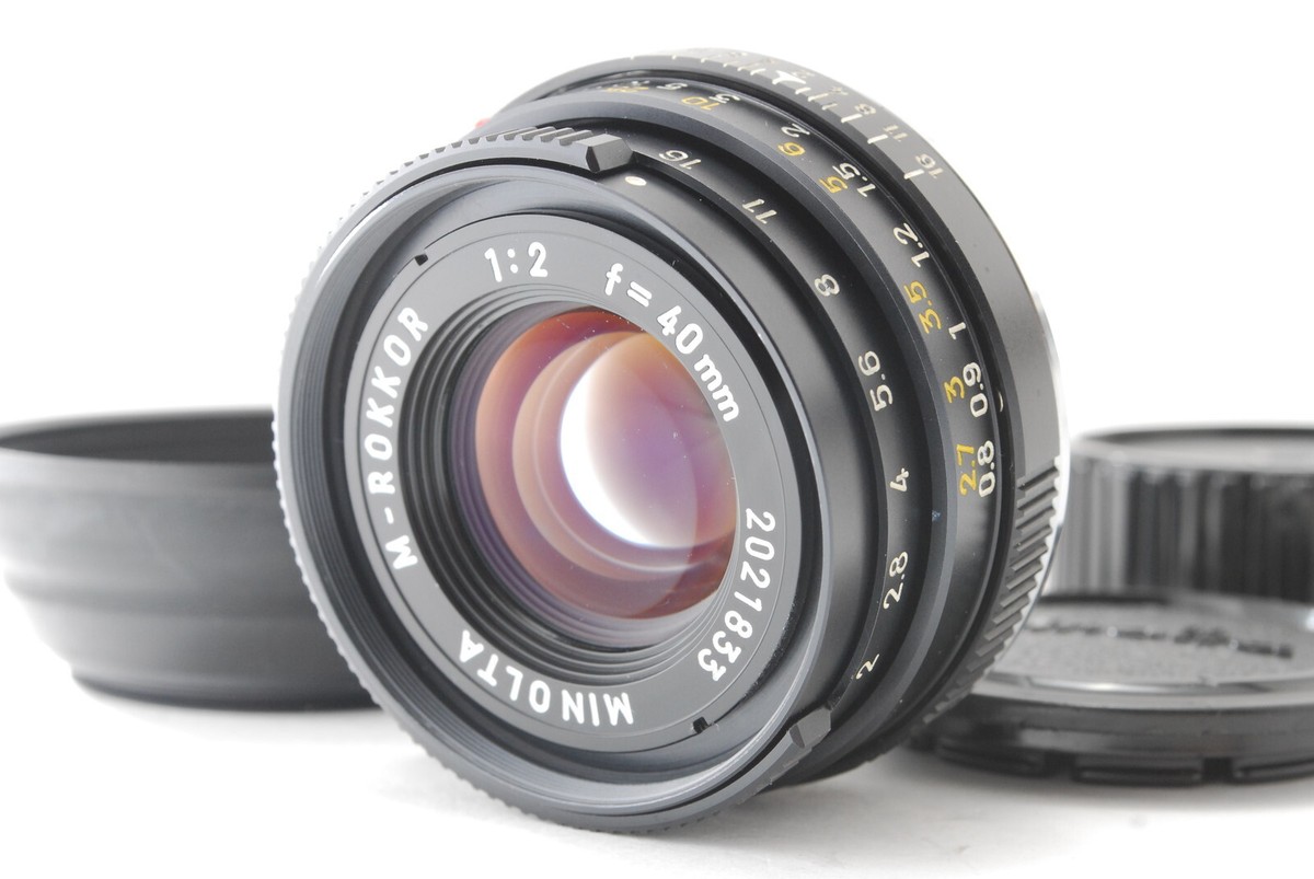MINOLTA W. Rokkor 40mm f/2.8 レンズ　CLE用 minolta CLE + M-ROKKOR 40mm F2 - 三葉堂寫眞機店オンラインストア