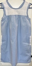Vineyard Vines Girl s Blue Seersucker Summer Sleeveless Dress Size 10
