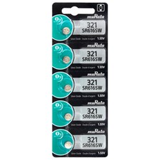 5 Murata 321 SR616SW SR616 D321 V321 SR65 Silver Oxide Battery - Replaces Sony