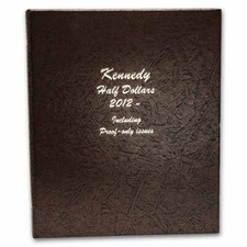 Dansco Coin Album For US Kennedy Half Dollars w/ Proofs 2012-2026 New Model 8167