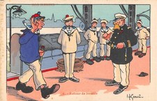 CPA ILLUSTRATEUR / H.GERVESE / RETOUR DE BORDEE