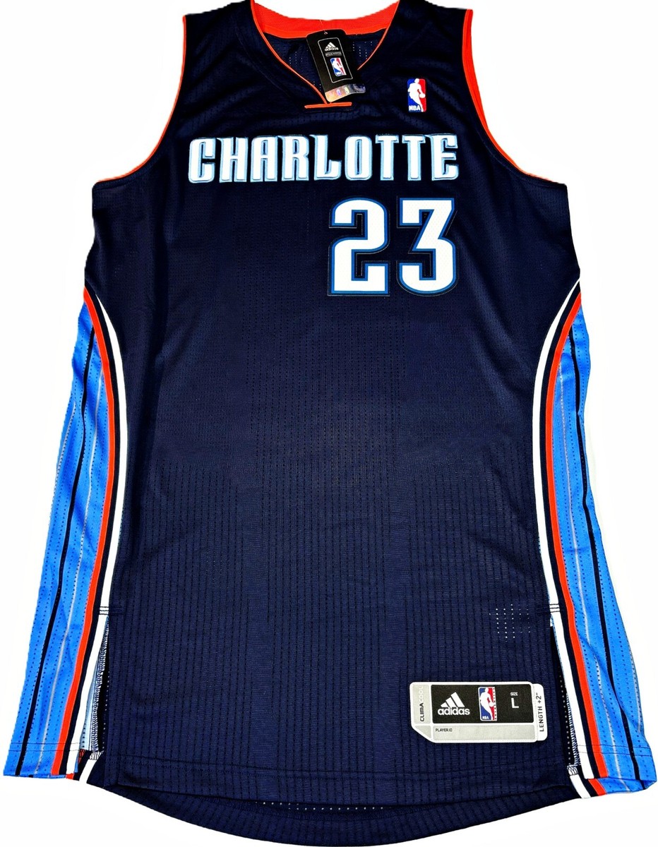L-XL-2X * MICHAEL JORDAN CHARLOTTE BOBCATS AUTHENTIC Rev30 PRO/CUT
