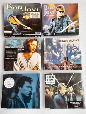 Bon Jovi    CDs  Bundle. Includes limited editions, book, poster etc.