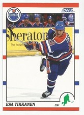 ESA TIKKANEN 1990-91 SCORE CARD NM-MT CONDITION