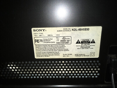 Sony Bravia KDL-46HX850 TV Stand | eBay