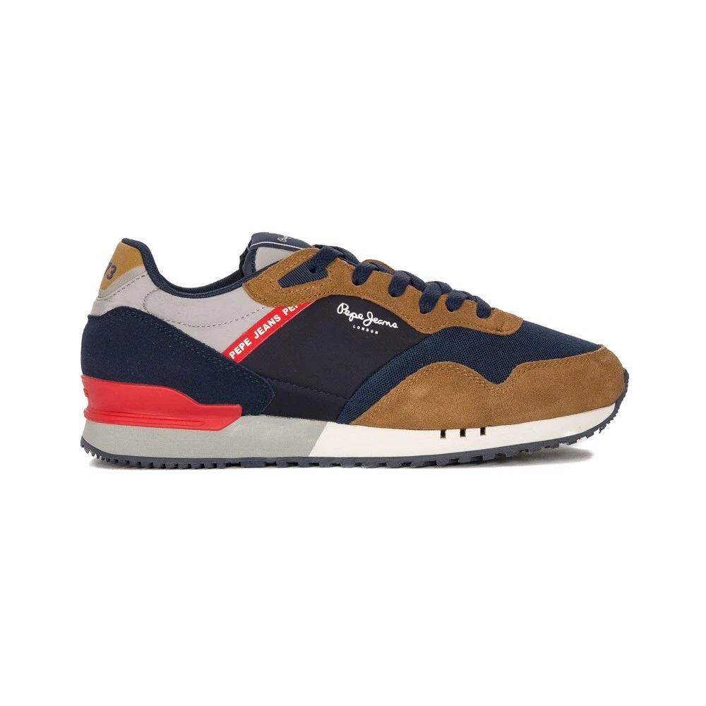 Shoes Men Pepe Jeans London One Basic M Cognac PMS30871879 Navy