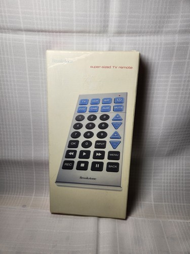 Brookstone Super Sized 6 in 1 Remote Control TV DVD Jumbo SENIOR LARGE BUTTONS - Picture 5 of 5