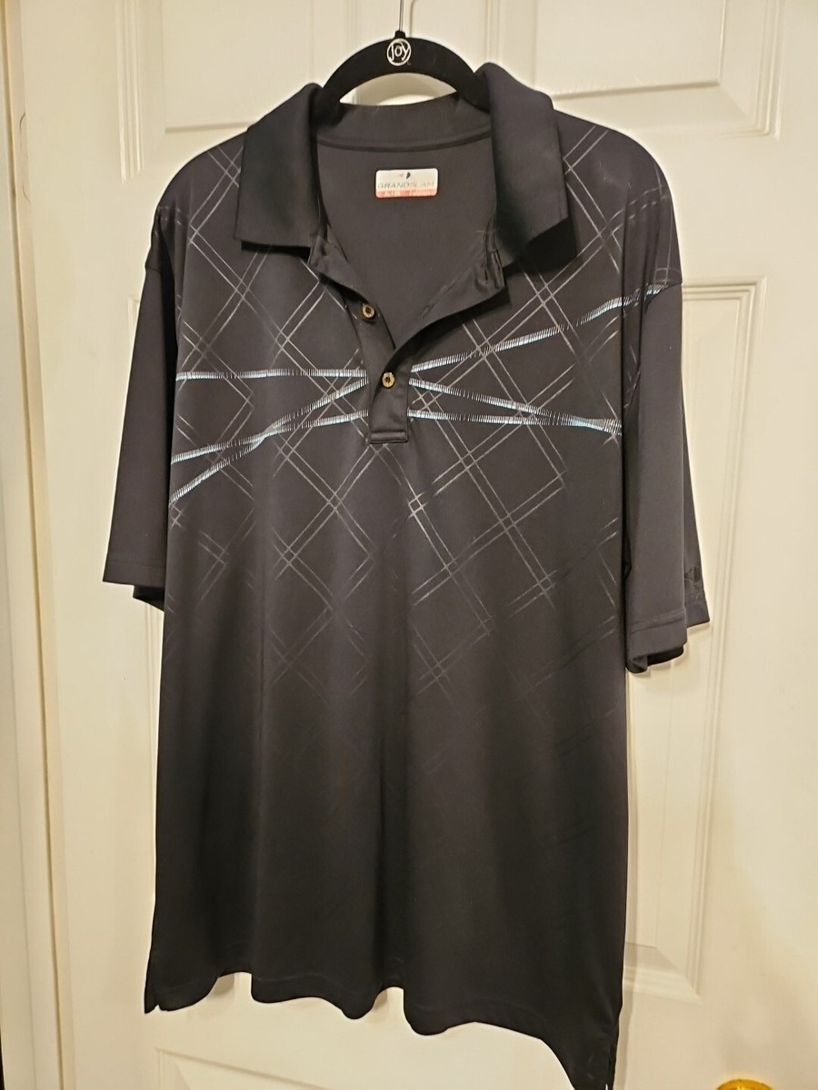 GRAND SLAM XL Polo Shirt Mens Extra Large Golf Mens Front Print