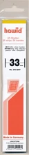 Hawid Stamp Mount 33/217 mm - CLEAR - Pack of 25 (33x210 33mm)  STRIP  303 297