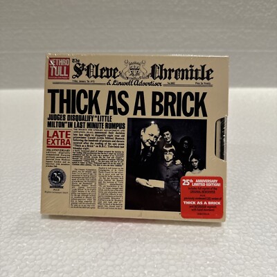 Jethro Tull CD Thick As A Brick 25th Anniversary Edition Box