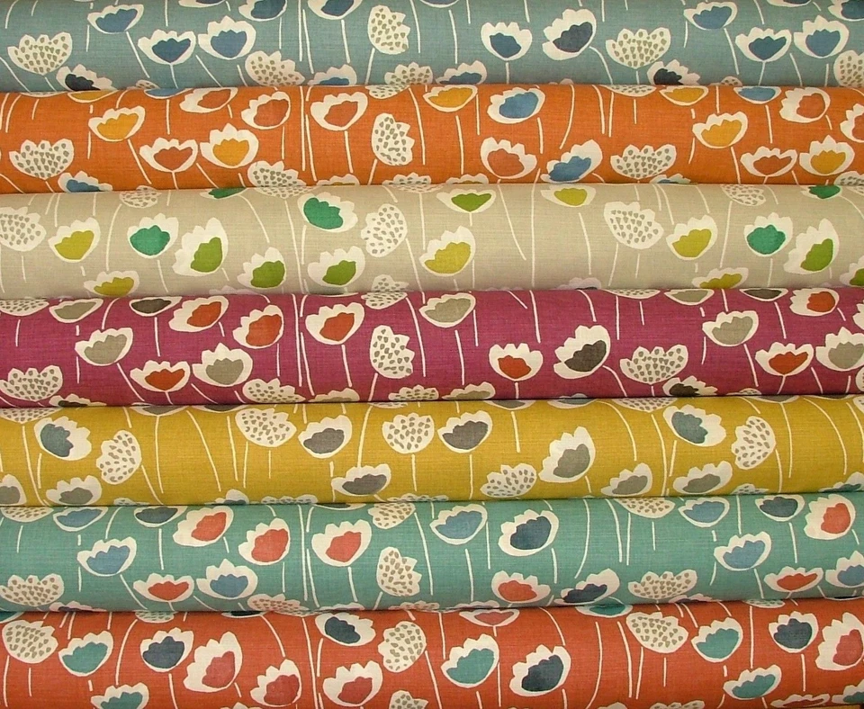 Prestigious Textiles Clara Scandi Blumenmuster Vorhang Polster Faltgardine Stoff - Bild 2 von 2