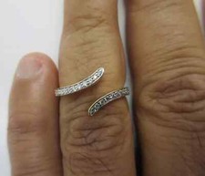 14K Gold Solitaire Enhancer Diamond Ring Guard Wrap Dia .50 F-VS2 Value 5,250